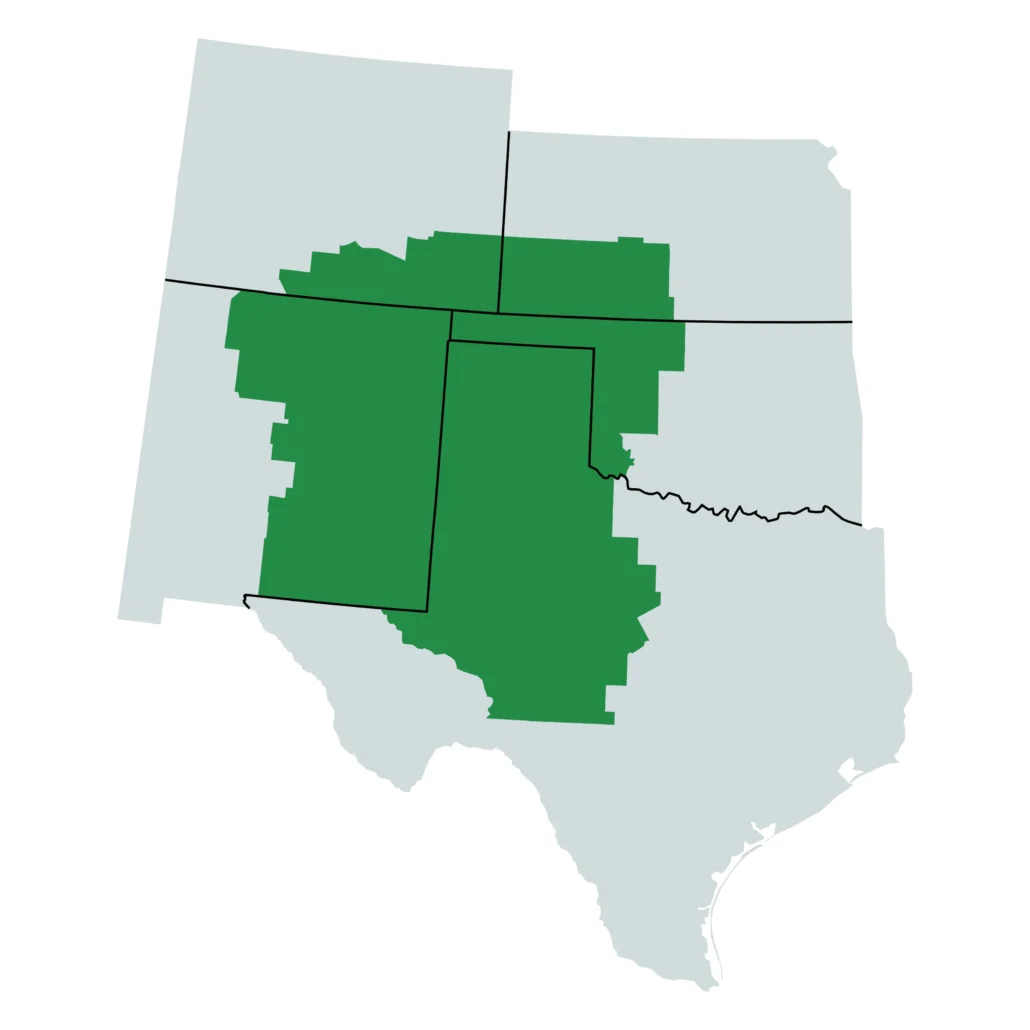 Jack Seed and Supply Service Area Map