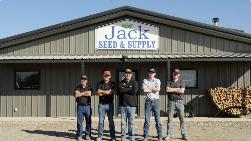 Jack Seed & Supply Employees in front of building